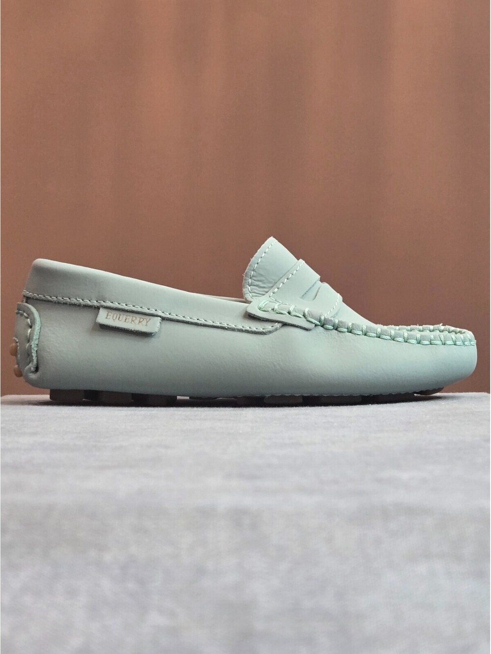 London Kids Sahara Mocassin Loafer - Soft Mint (2582) Child's Size 8K / 25 EU